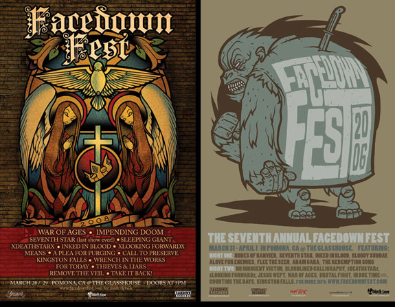 Facedown Fest, poster